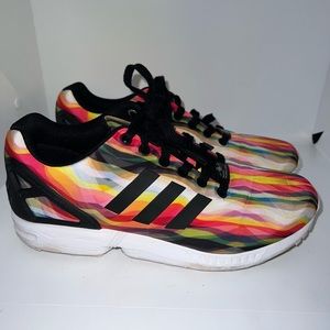 Adidas Womens 9 zx flux torsion multicolor EUC